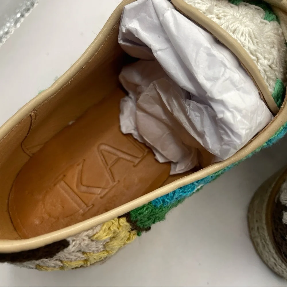 Sundance “Kanna” Crochet & Leather Oxford Espadrilles, Spain festival